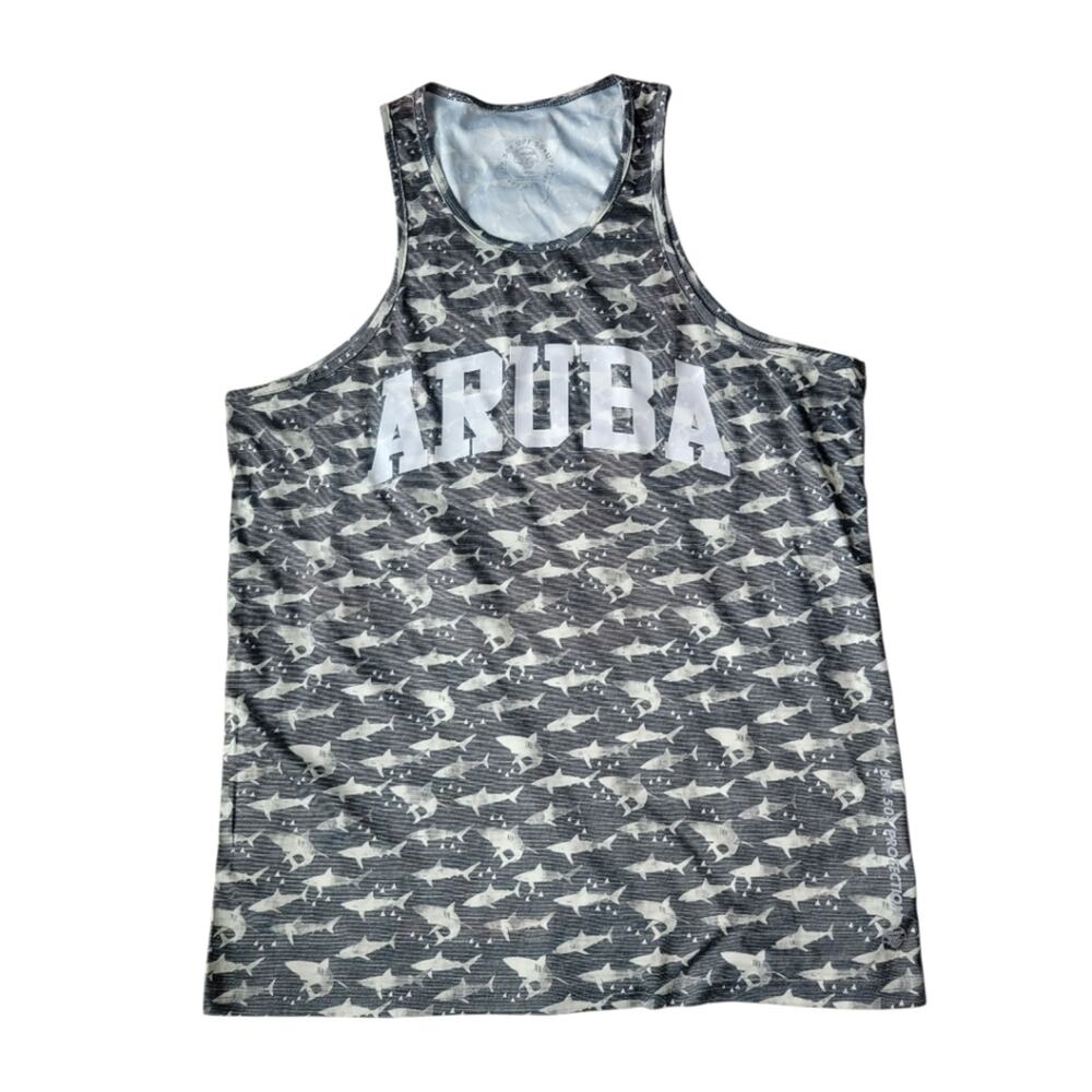 Banana Boat Muscle Tank Sharks Aruba Large